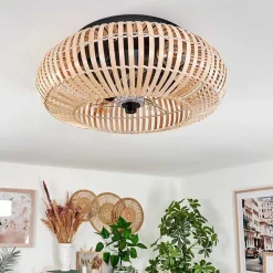 Plafonnier 50 Cm Mulstrand Noir, 4 Lumieres, Telecommandes