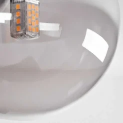 Plafonnier - Verre 10 Cm, 12 Cm, 15 Cm Chehalis Fume, 10 Lumieres