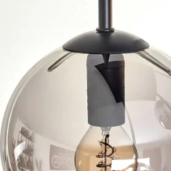 Plafonnier - Verre 15 Cm Gastor Ambre, Clair, Fume, 5 Lumieres