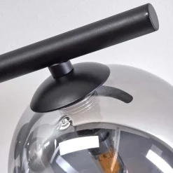 Plafonnier - Verre Chehalis Clair, Fume, 4 Lumieres