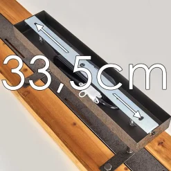 Plafonnier Adak Led Gris, 1 Lumiere