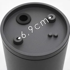 Plafonnier Agua Noir, 1 Lumiere