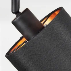 Plafonnier Alsen Ecru, Noir, 3 Lumieres