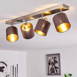 Plafonnier Alsen Nickel Mat, 4 Lumieres