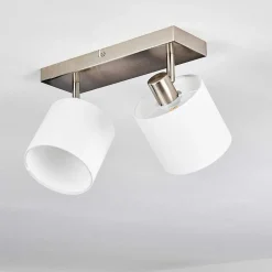 Plafonnier Alsen Nickel Mat, 2 Lumieres