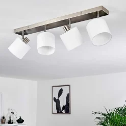 Plafonnier Alsen Nickel Mat, 4 Lumieres