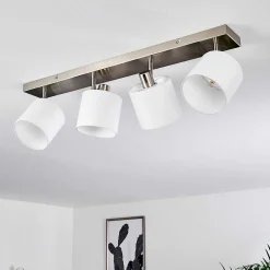 Plafonnier Alsen Nickel Mat, 4 Lumieres