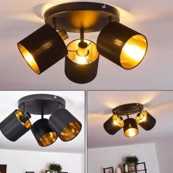 Plafonnier Alsen Noir, 3 Lumieres