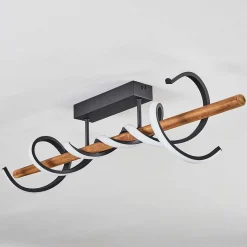 Plafonnier Alvarim Led Ecru, Noir, 1 Lumiere