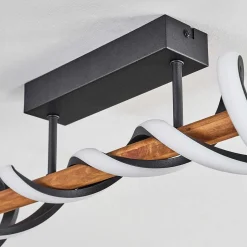 Plafonnier Alvarim Led Ecru, Noir, 1 Lumiere