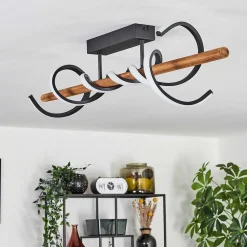 Plafonnier Alvarim Led Ecru, Noir, 1 Lumiere