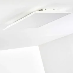 Plafonnier Antria Led Blanc, 1 Lumiere, Telecommandes, Changeur De Couleurs