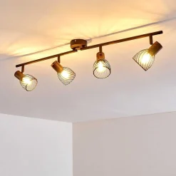 Plafonnier Arjen Brun, Rouille, 4 Lumieres