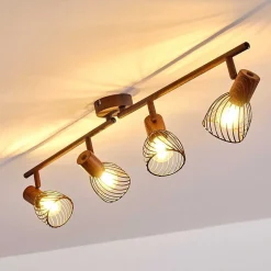 Plafonnier Arjen Brun, Rouille, 4 Lumieres