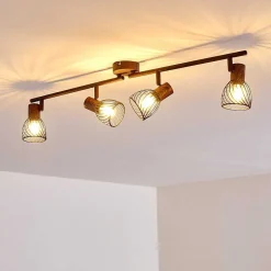 Plafonnier Arjen Brun, Rouille, 4 Lumieres