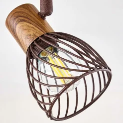 Plafonnier Arjen Brun, Rouille, 4 Lumieres