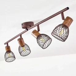 Plafonnier Arjen Brun, Rouille, 4 Lumieres