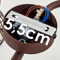 Plafonnier Arjen Rouille, 3 Lumieres