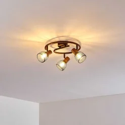 Plafonnier Arjen Rouille, 3 Lumieres