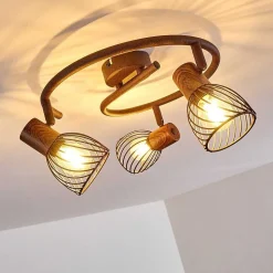 Plafonnier Arjen Rouille, 3 Lumieres