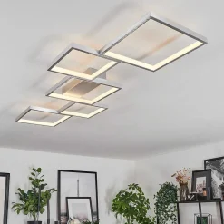 Plafonnier Bacolod Led Argente, 1 Lumiere