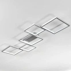 Plafonnier Bacolod Led Argente, 1 Lumiere