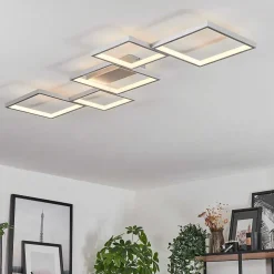 Plafonnier Bacolod Led Argente, 1 Lumiere