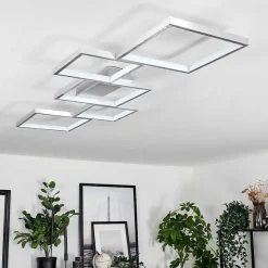 Plafonnier Bacolod Led Argente, 1 Lumiere