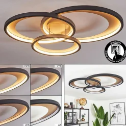 Plafonnier Baiyin Led Or, 1 Lumiere