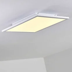 Plafonnier Bankura Led Blanc, 1 Lumiere, Telecommandes, Changeur De Couleurs