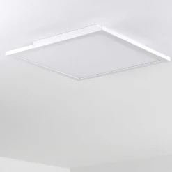 Plafonnier Bankura Led Blanc, 1 Lumiere, Telecommandes, Changeur De Couleurs