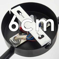 Plafonnier Bardhaman Noir, 4 Lumieres