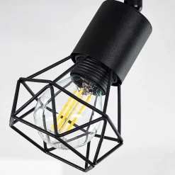 Plafonnier Baripada Noir, 4 Lumieres