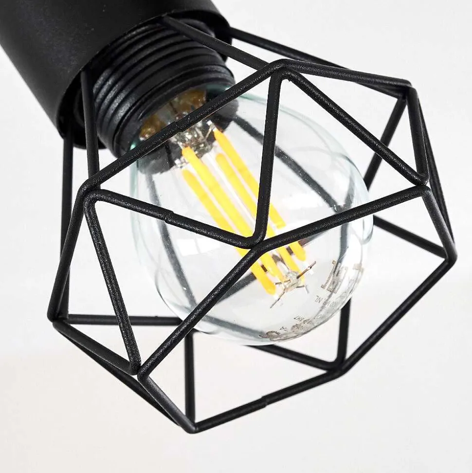 Plafonnier Baripada Noir, 2 Lumieres