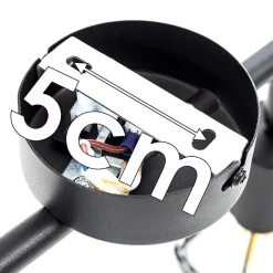 Plafonnier Baripada Noir, 2 Lumieres