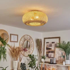 Plafonnier Bauro Ecru, 2 Lumieres