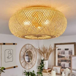 Plafonnier Bauro Laiton, 3 Lumieres