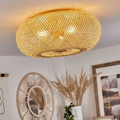 Plafonnier Bauro Laiton, 3 Lumieres