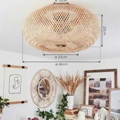 Plafonnier Bauro Laiton, 3 Lumieres