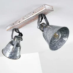 Plafonnier Berkeley Or, Blanc, 2 Lumieres