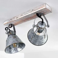 Plafonnier Berkeley Or, Blanc, 2 Lumieres