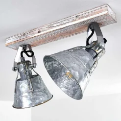 Plafonnier Berkeley Or, Blanc, 2 Lumieres