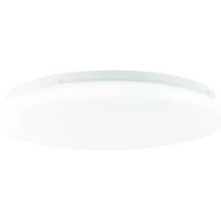 Plafonnier Brilliant Heddy Led Blanc, 1 Lumiere, Telecommandes, Changeur De Couleurs