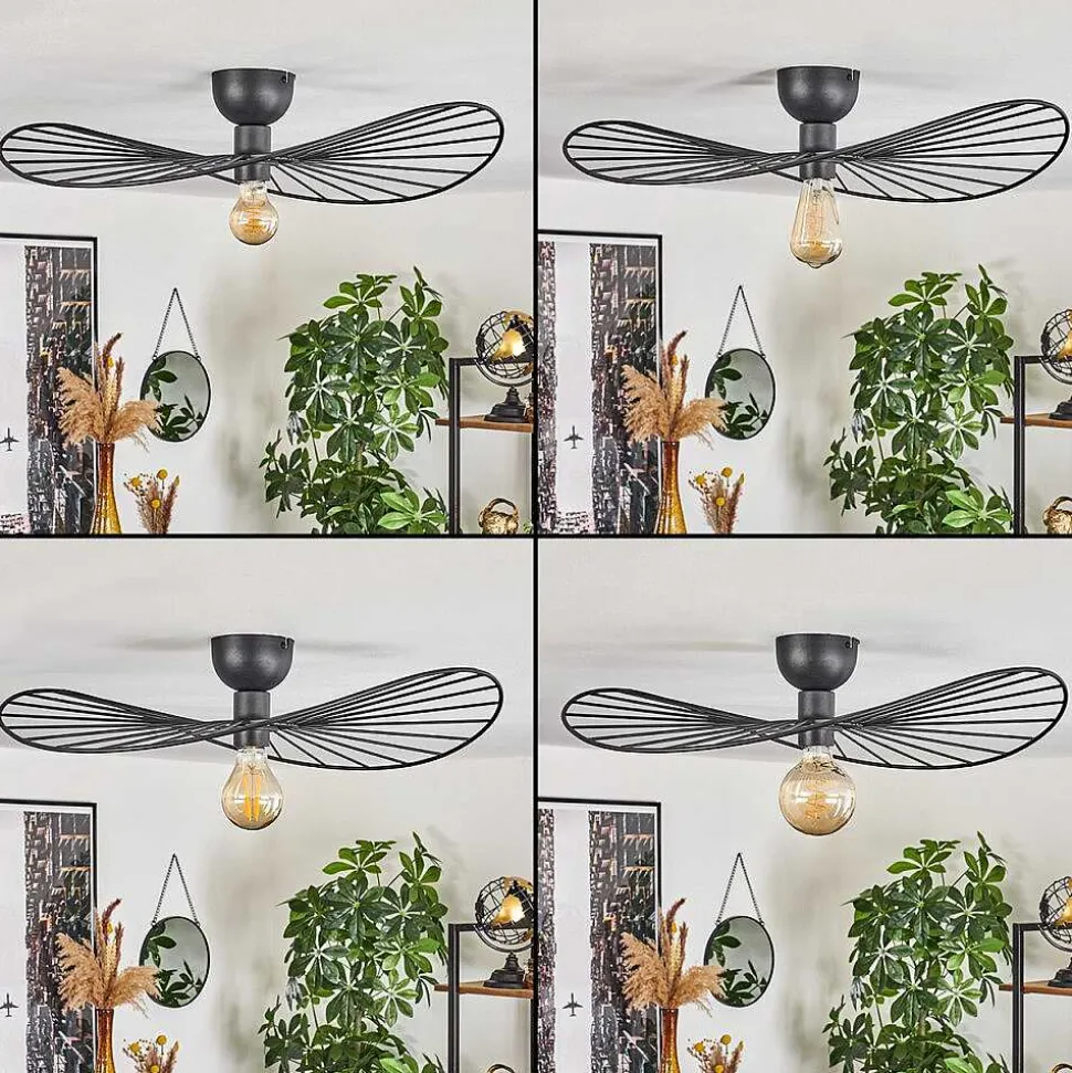 Plafonnier Cacor Noir, 1 Lumiere