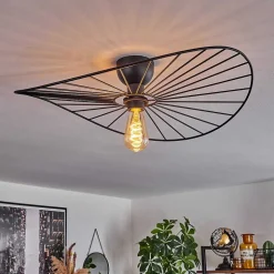 Plafonnier Cacor Noir, 1 Lumiere