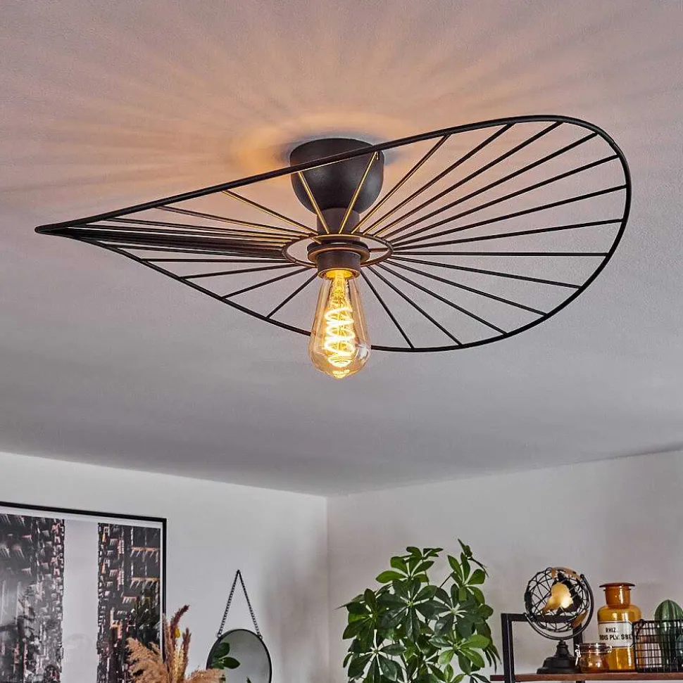 Plafonnier Cacor Noir, 1 Lumiere