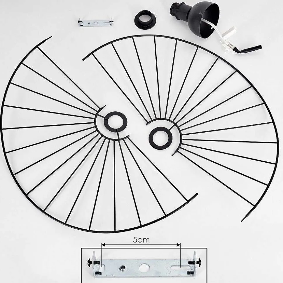 Plafonnier Cacor Noir, 1 Lumiere