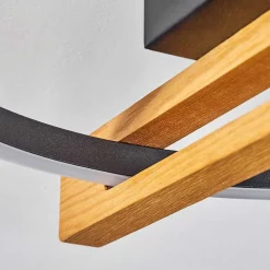 Plafonnier Carcano Led Ecru, Noir, 1 Lumiere