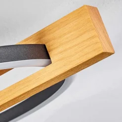 Plafonnier Carcano Led Ecru, Noir, 1 Lumiere