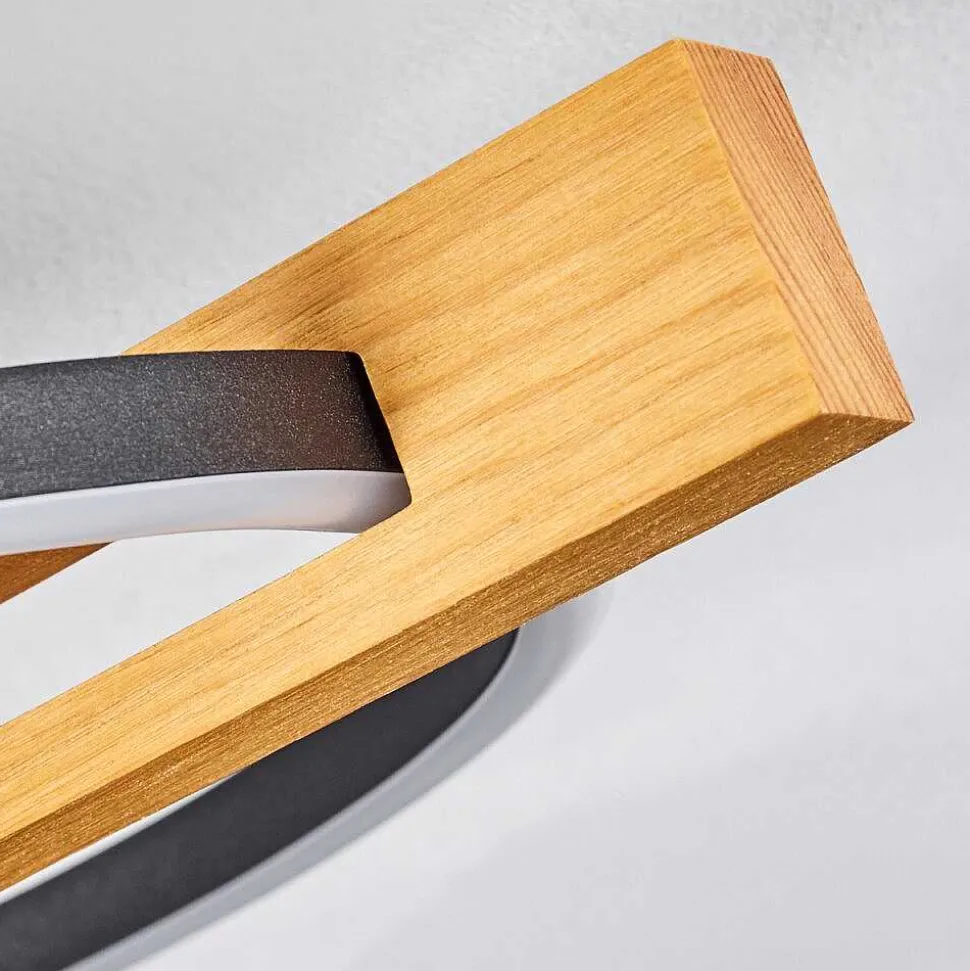 Plafonnier Carcano Led Ecru, Noir, 1 Lumiere